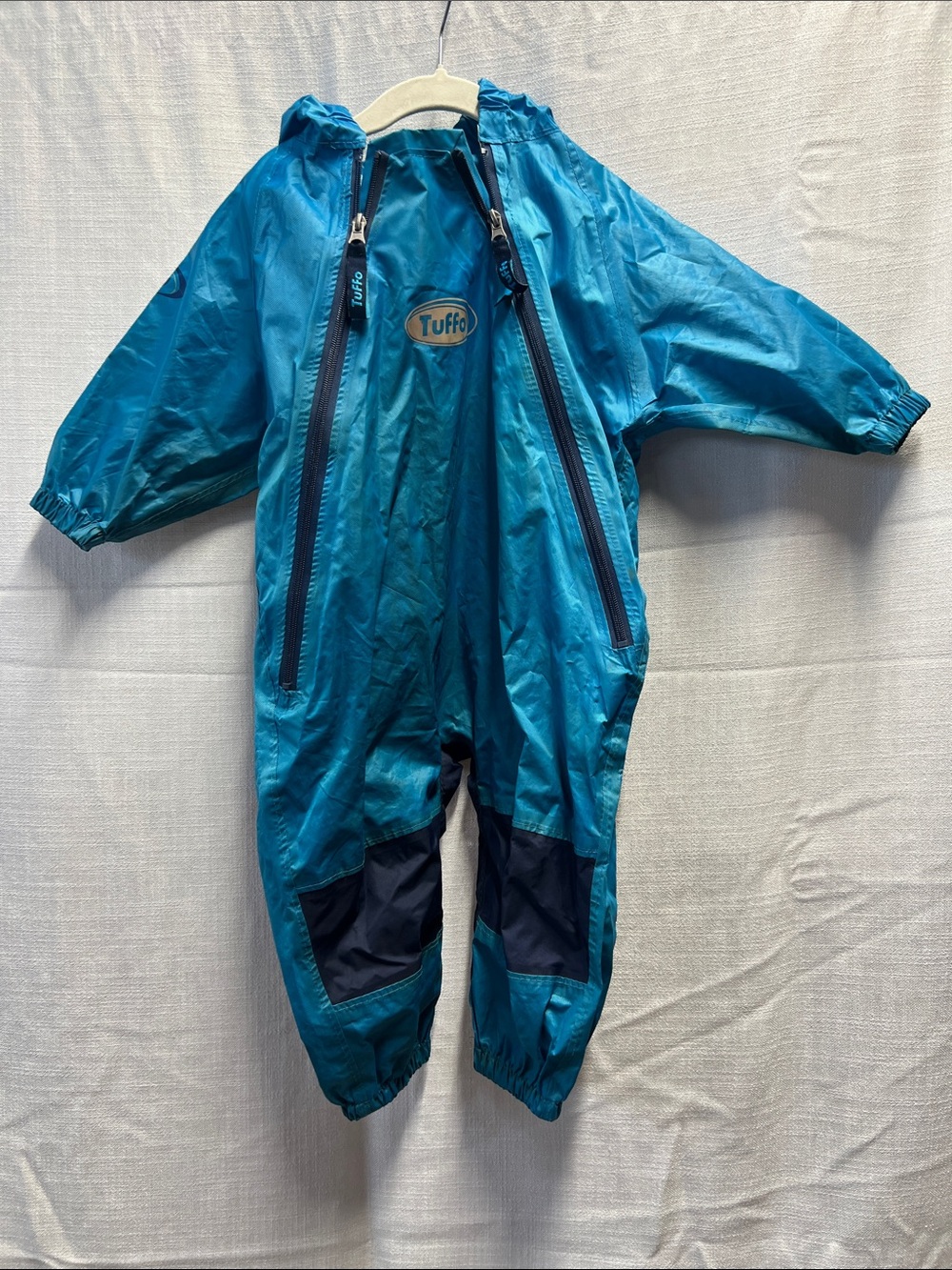 Tuffo Kids Teal Waterproof One-Piece Rain Suit